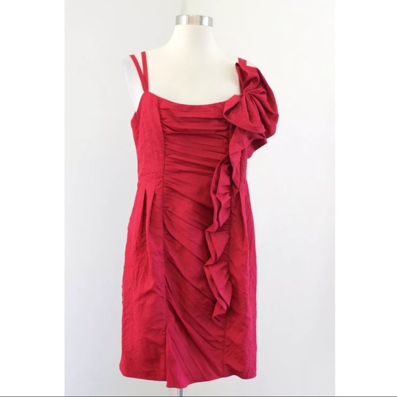 Nanette Lepore Unwrap Me Ruched Cocktail Dress - Picture 3 of 8